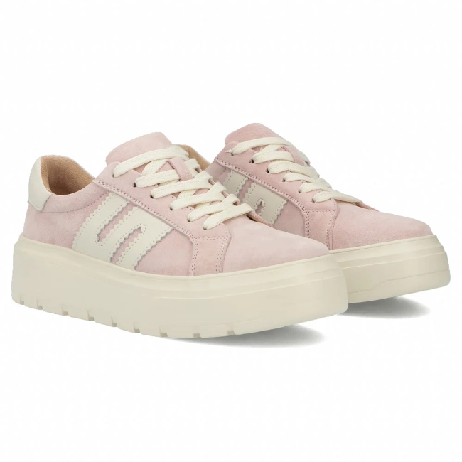 Leather sneakers Filippo DP7515/26 PI pink