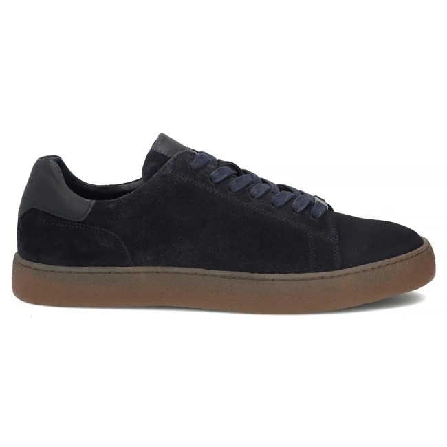 Skórzane sneakersy Filippo MP8272/26 NV granatowe