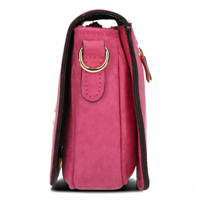 Handbag Messenger Bag Laura Biaggi JS-256 fuchsia