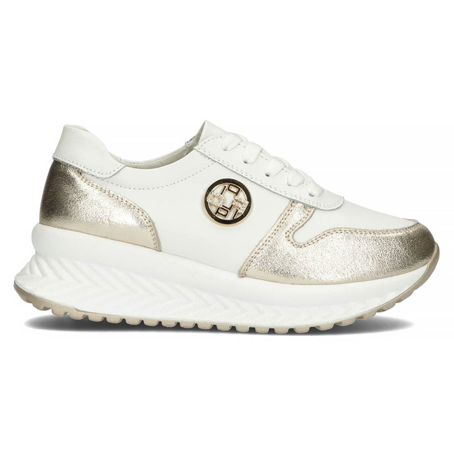Leather Sneakers Filippo DP3547/22 WH GO white