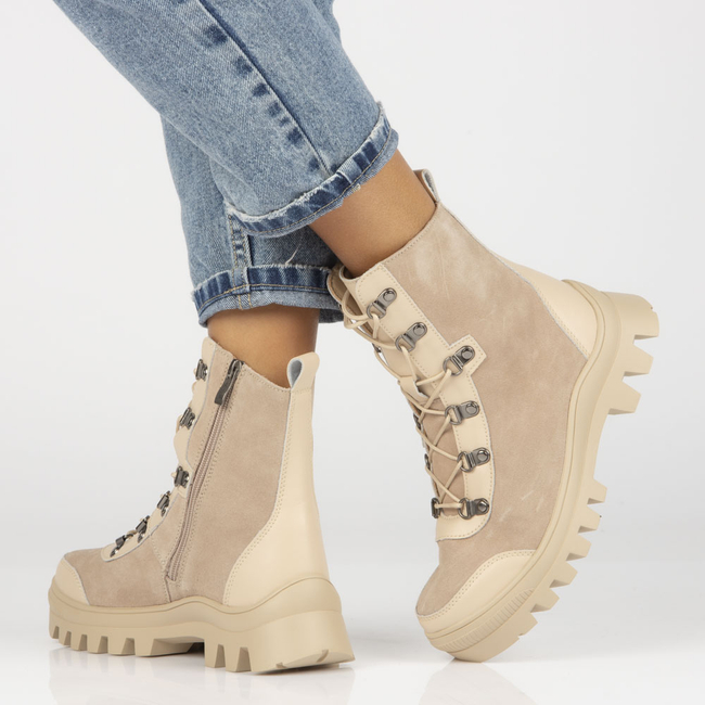 Leather Filippo ankle boots DBT3948/22 BE beige