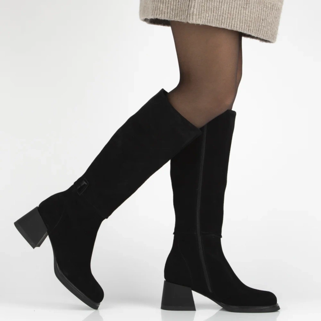 Leather boots Filippo DKZ7211/25 BK black