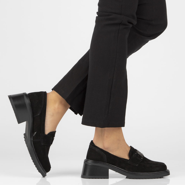 Leather shoes Filippo DP4145/23 BK black