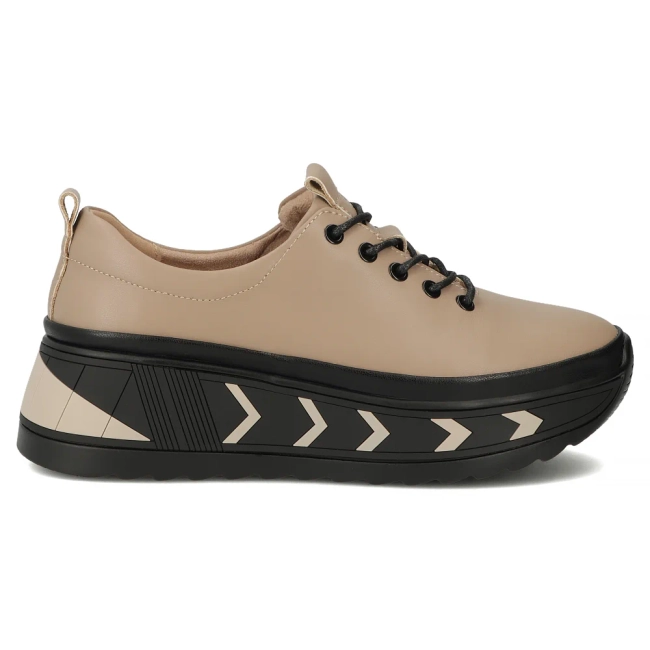 Skórzane sneakersy Filippo DP6427/25 TP taupe