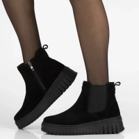 Leather ankle boots Filippo DBT7279/25 BK black