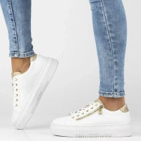 Leather sneakers Rieker M1921-80 white