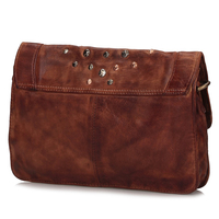 Handbag Toscanio Leather Messenger Bag 038 brown