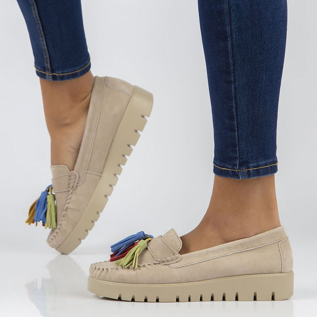 Leather shoes Filippo DP3535/22 BE beige