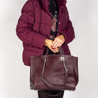 Handbag David Jones CM 5339 Burgundy
