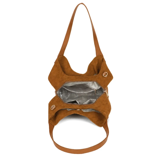 Light brown handbag City