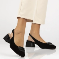 Leather pumps Filippo DP6945/25 BK SU black