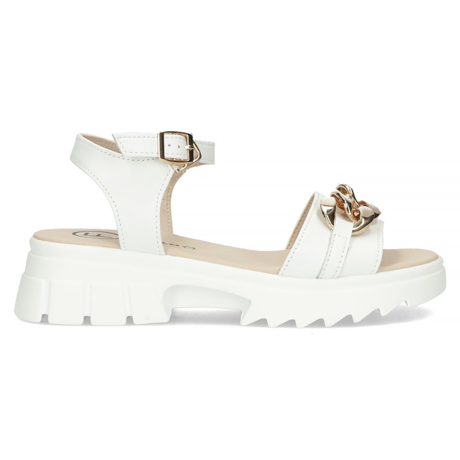 Leather sandals Filippo DS4614/23 WH white