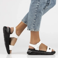 Leather sandals Filippo DS6978/25 WH white