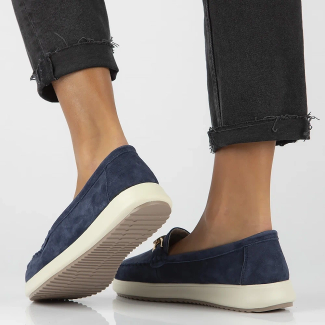 Leather loafers Filippo DP6135/25 NV navy