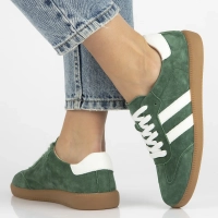Leather sneakers Filippo DP6741/25 GE green
