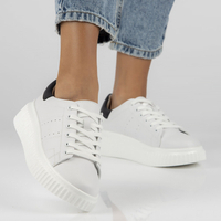 Skórzane Sneakersy Filippo DP4404/23 WH białe