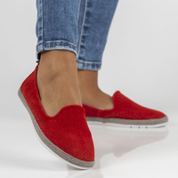 Leather shoes Filippo DP081/22 RD red