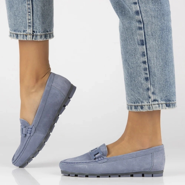 Leather loafers Filippo DP3630/24 BL blue