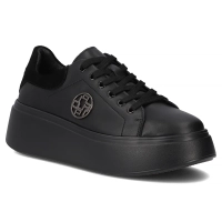 Leather sneakers Filippo DP6058/25 BK BK black
