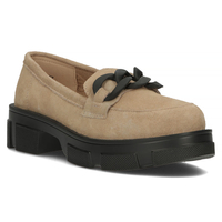 Leather shoes Filippo DP3221/22 BE BK beige