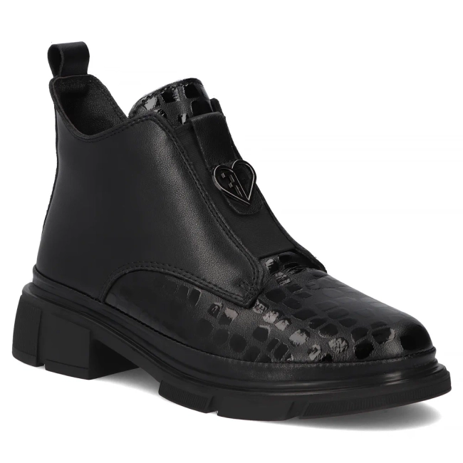 Leather ankle boots Filippo DBT7430/25 BK black