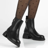 Leather ankle boots Filippo DBT7195/25 BK black