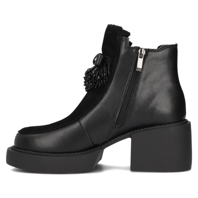 Leather ankle boots Filippo DBT6372/24 BK black