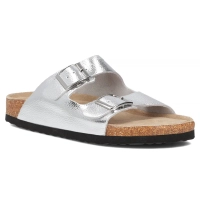 Leather flip-flops Filippo DK7062/25 SI silver