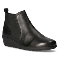 Skórzane botki Caprice 9-25459-25 022 Black Nappa