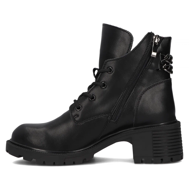 Leather ankle boots Filippo DBT6491/24 BK black