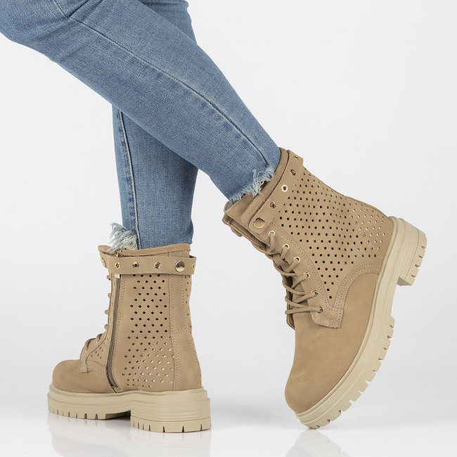 Leather Filippo boots DBT3716/22 BE beige