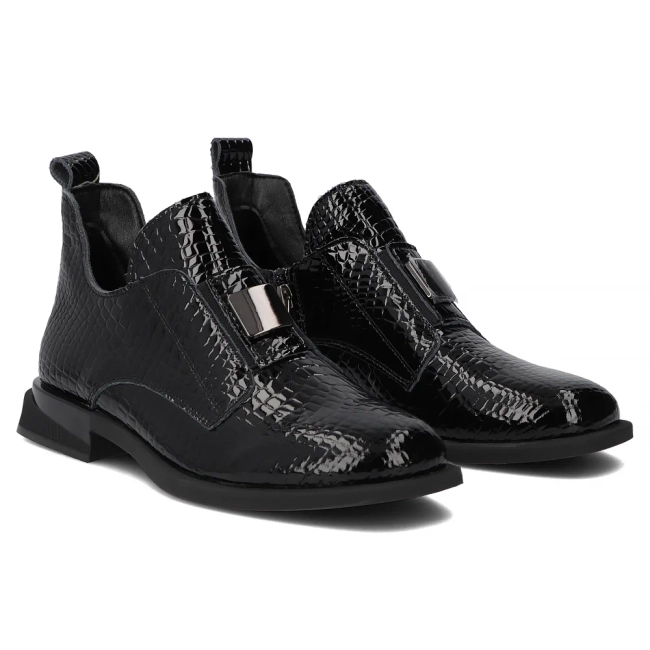 Leather ankle boots Filippo DBT6493/25 BK black