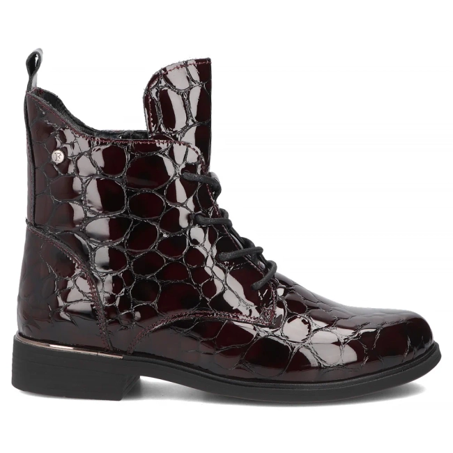 Leather ankle boots Filippo DBT8283/26 BG burgundy