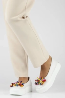 Leather shoes Filippo DP6024/24 WH white