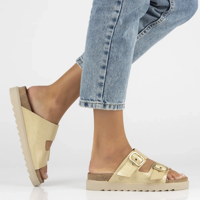 Slippers Yokono TUNEZ-130 PER PLATINO gold