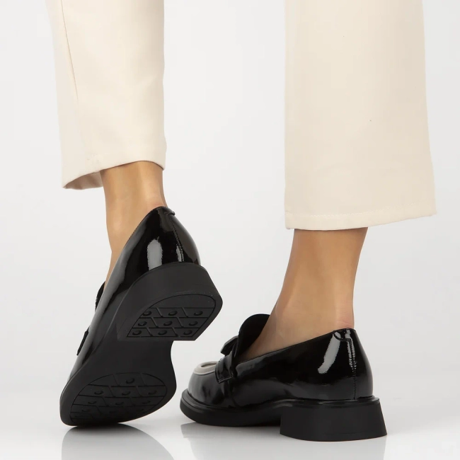 Leather lords Filippo DP6928/25 BK WH black