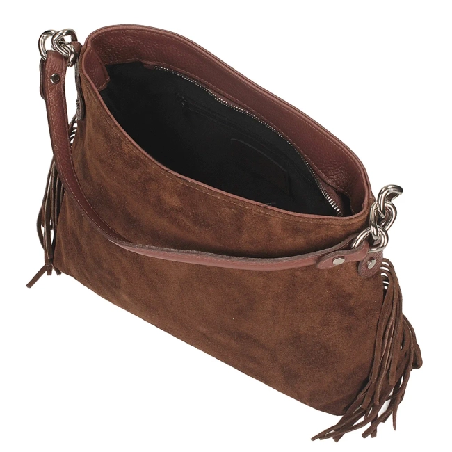 Leather handbag Toscanio G98 brown