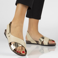 Leather sandals Filippo 40141 beige