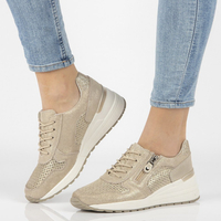 Leather Shoes Filippo DP1423/21 GO gold