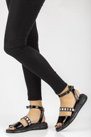Wedge sandal Filippo DS2321/21 BK black