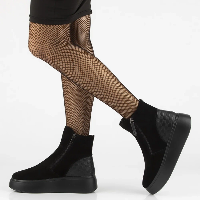 Leather ankle boots Filippo DBT7300/25 BK black