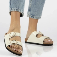 Leather flip-flops Filippo DK7061/25 WH white