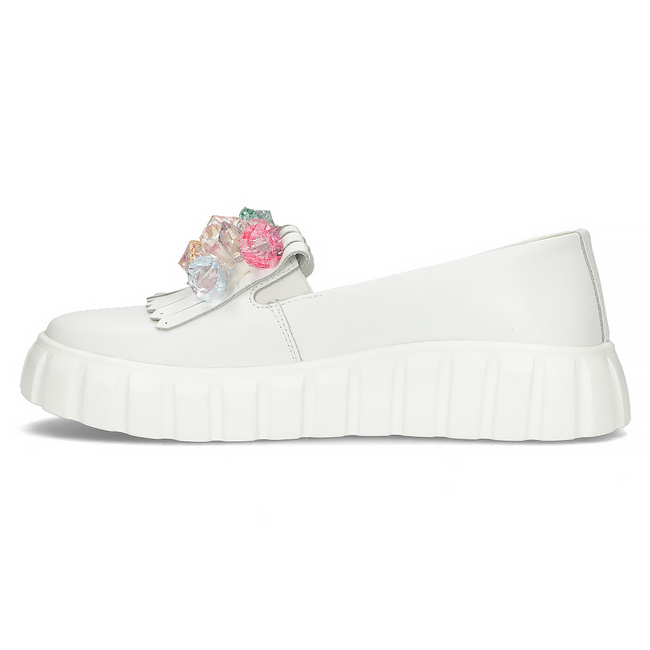 Leather shoes Filippo DP4593/23 WH white