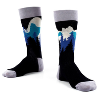 Skarpety męskie góry drzewa 42-45