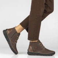 Leather boots Rieker 55036-25 brown