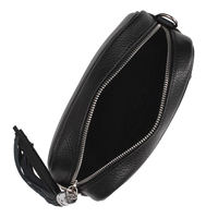 Handbag Toscanio Leather Messenger Bag E27 black