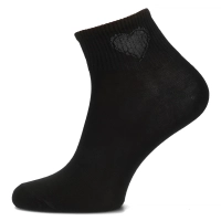 Women's Socks L605-2 black heart
