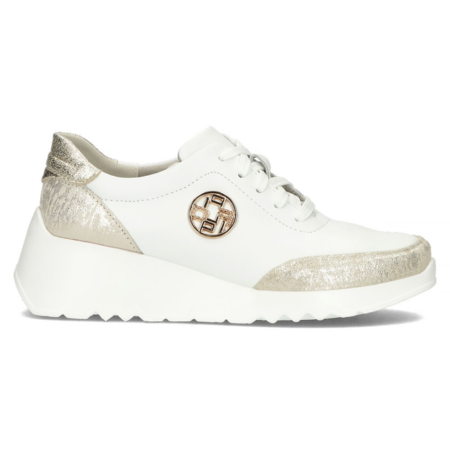 Skórzane Sneakersy Filippo DP4591/23 WH białe