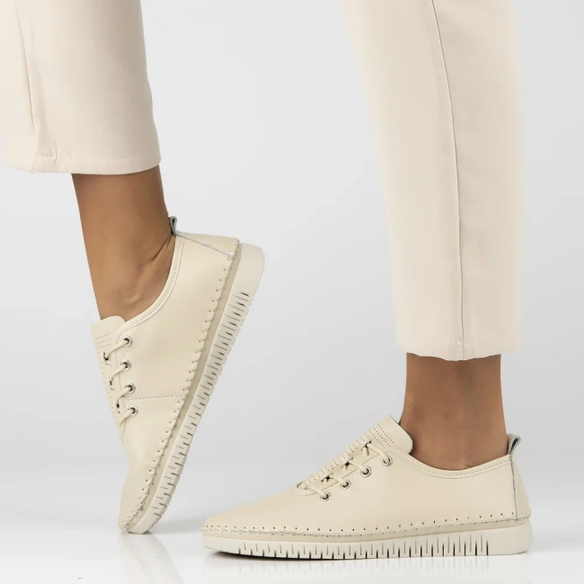 Leather shoes Filippo DP7030/25 BE beige