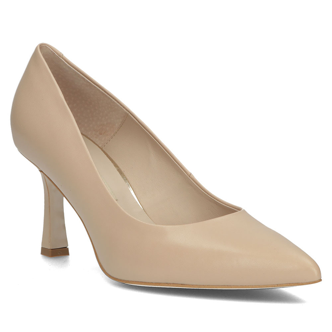 Leather pumps Bravo Moda 0059 beige